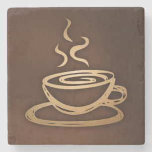 Kaffe i min kopp stenunderlägg