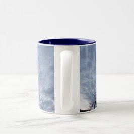 Kaffe i molnen Två-Tonad mugg