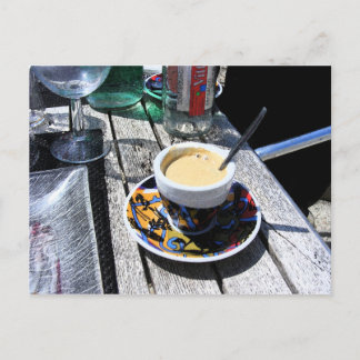 Kaffe i Normandie Beach Vykort