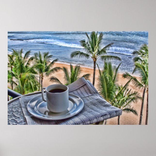 Kaffe i paradisPoster Poster (Framsidan)