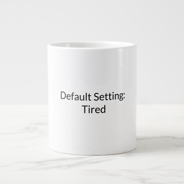 Kaffe i rutt läge Mugg Jumbo Mugg (Framsidan)