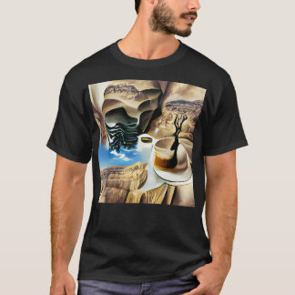 Kaffe i Surrealism av kanyon T Shirt