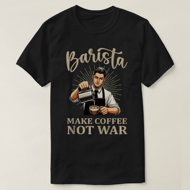 Kaffe, inteBarista, kaffebryggare 4 T Shirt (Design framsida)
