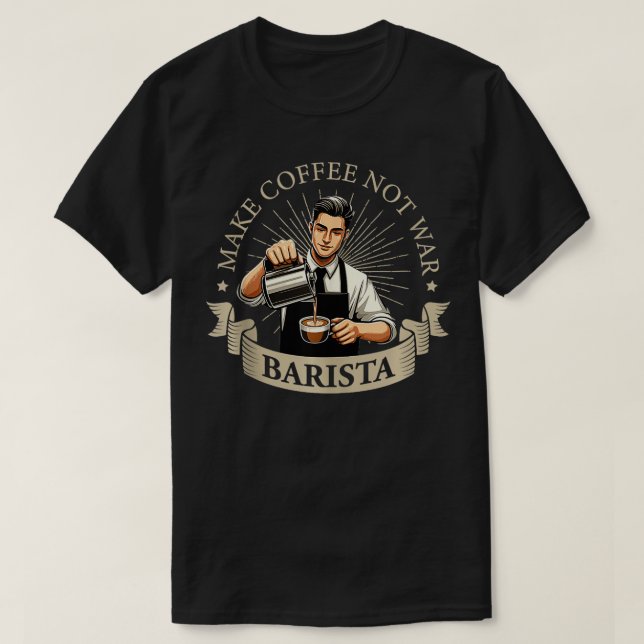 Kaffe, inteBarista-kaffeMaker 12 T Shirt (Design framsida)