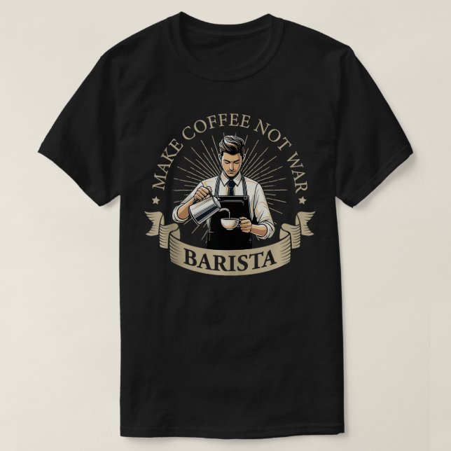 Kaffe, inteBarista-kaffeMaker 14 T Shirt (Design framsida)