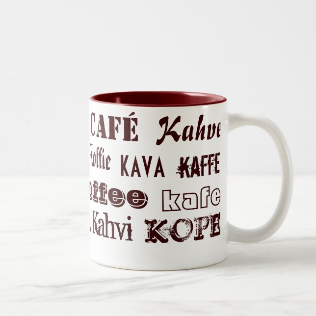 Kaffe Internationell Två-Tonad Mugg (Höger)