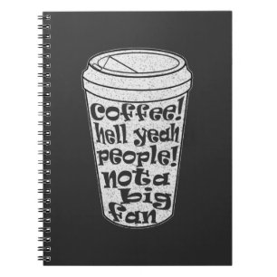 kaffe jätteja folk inte ett stort fan introvert anteckningsbok