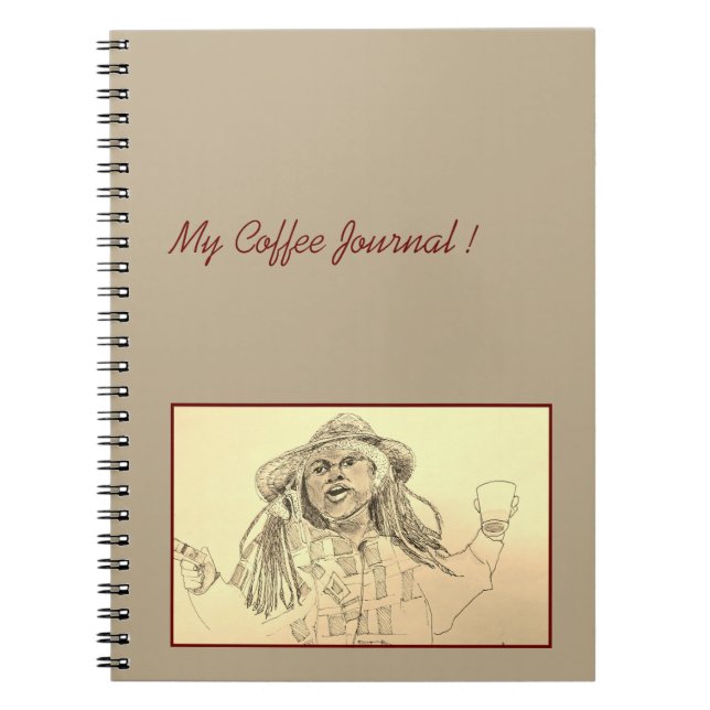 Kaffe Journal från Bassie Anteckningsbok (Framsidan)