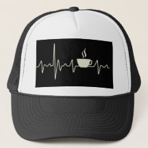 Kaffe junkie espresso-design med hjärtslag