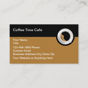 Kaffe, kafé och restaurang visitkort