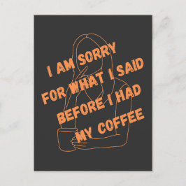 Kaffe, kaffe, Älskare, bästa kaffe, citat Vykort