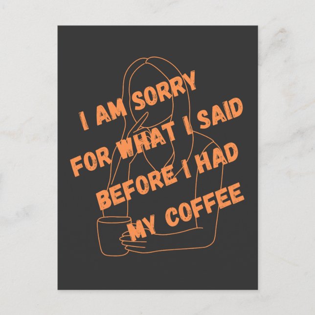 Kaffe, kaffe, Älskare, bästa kaffe, citat Vykort (Framsida)