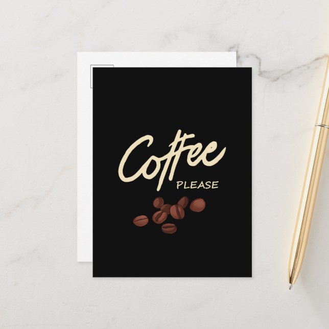 Kaffe, kaffe, Älskare Vykort (Fram/Back In Situ)