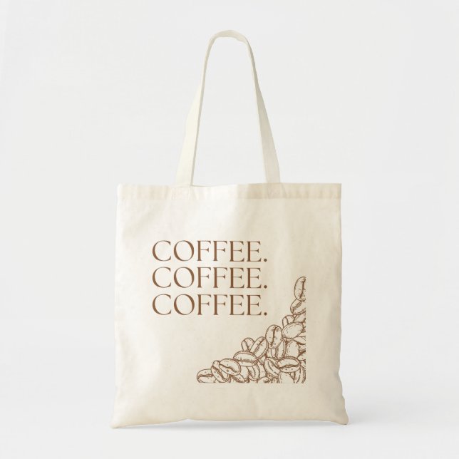 Kaffe Kaffe Kaffe  Tygkasse (Framsidan)