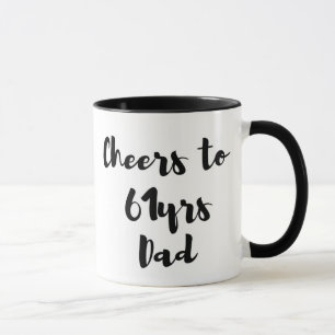 Kaffe-kaffe mugg 60-årsdag, nummer 60,manar