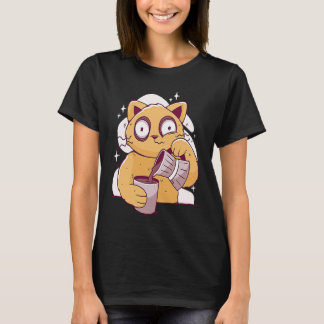 Kaffe Kaffe Sövande Katt 3 T Shirt
