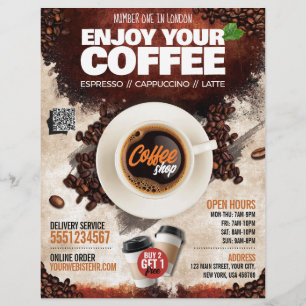 Kaffe/kaffehus (mall) reklamblad