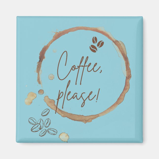 Kaffe Kaffepannan Magnet (Framsidan)