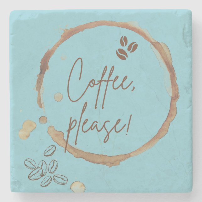 Kaffe Kaffepannan Stenunderlägg (Framsidan)