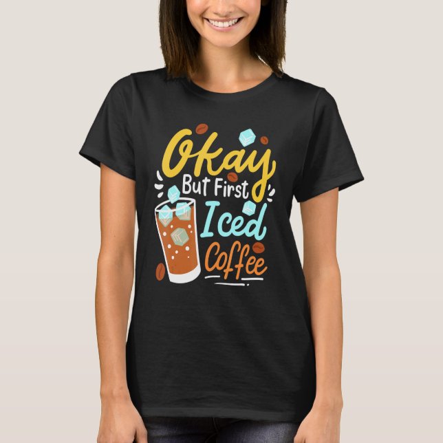 Kaffe-Kall, kaffedryck T Shirt (Framsida)