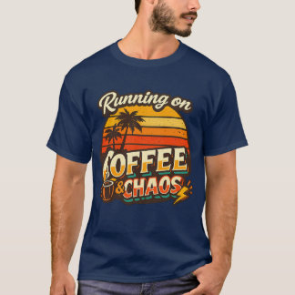 Kaffe & Kaos Humor Design T-Shirt för det Stökiga 