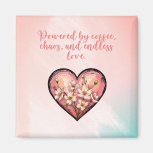 Kaffe Kaos Oändlig Kärlek Mamma Liv Design Magnet