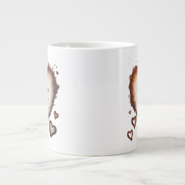 Kaffe Kärlek Alla hjärtans dag Present, Kära Kaffe Jumbo Mugg