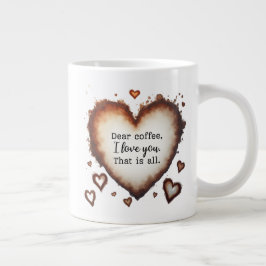 Kaffe Kärlek Alla hjärtans dag Present, Kära Kaffe Jumbo Mugg