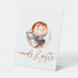 Kaffe Kärlek Bryggs Kort & Present Skylt
