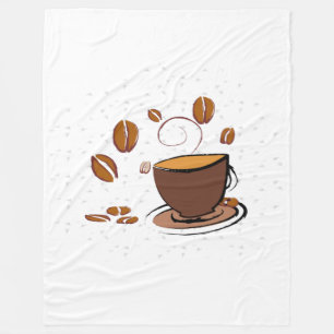 Kaffe Kärlek Fleecefilt
