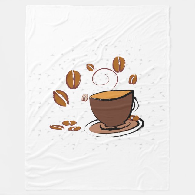 Kaffe Kärlek Fleecefilt (Framsidan)