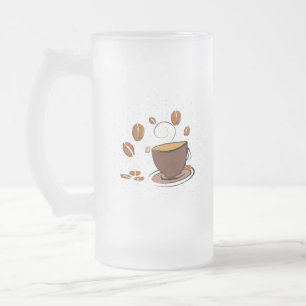 Kaffe Kärlek Frostat Ölglas