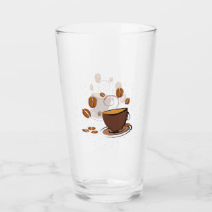 Kaffe Kärlek Glaskopp