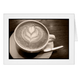 kaffe kärlek hälsningskort