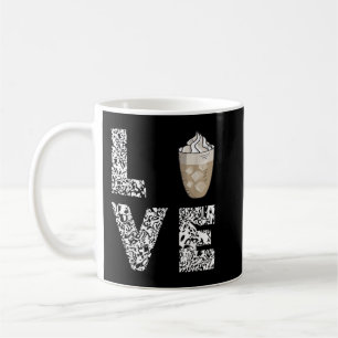Kaffe Kärlek-iserat kaffeskum skum Mjölk Cappuccin Kaffemugg