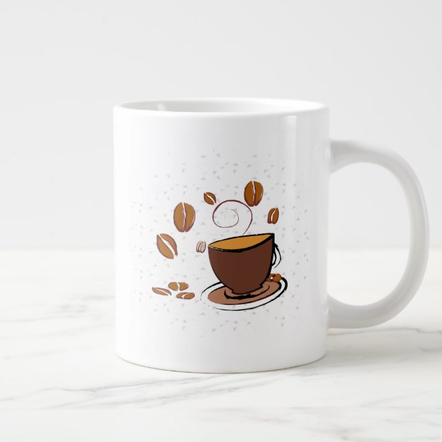 Kaffe Kärlek Jumbo Mugg (Höger)