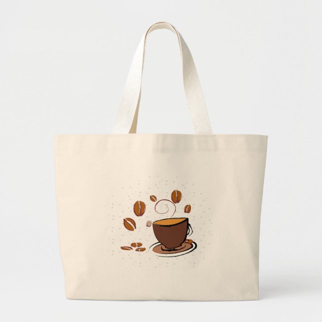 Kaffe Kärlek Jumbo Tygkasse (Framsidan)