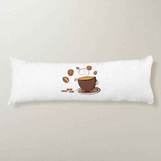 Kaffe Kärlek Kroppskudde (Framsidan)
