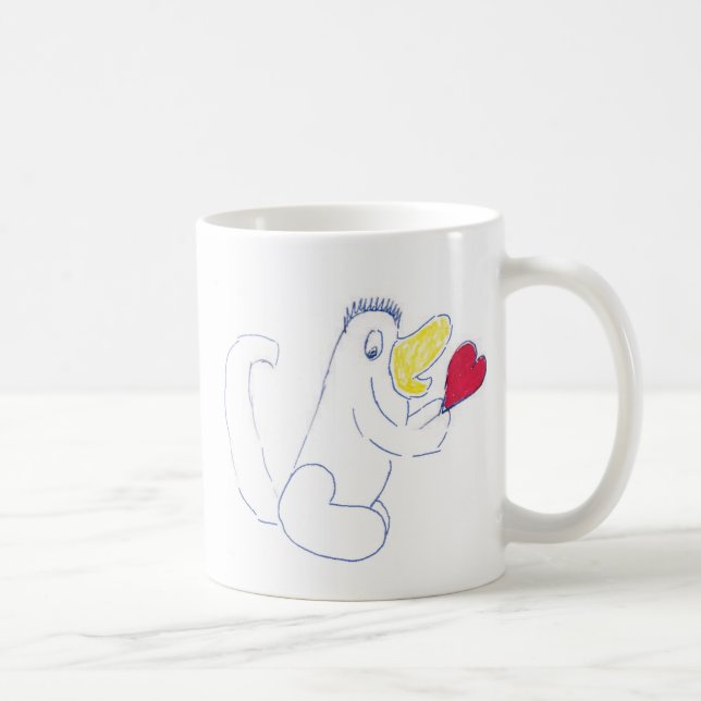 Kaffe kärlek Kryp Mugg (Höger)