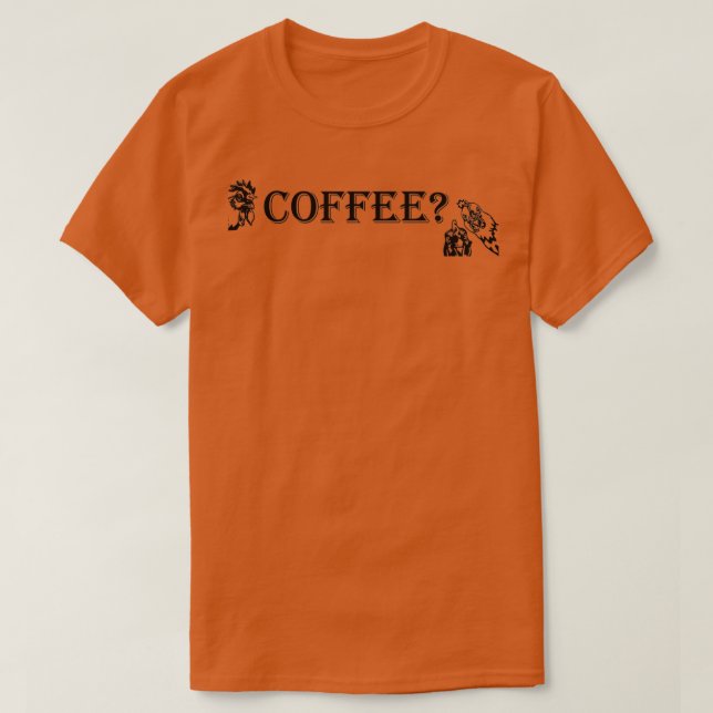 Kaffe Kärlek-kycklingar T Shirt (Design framsida)
