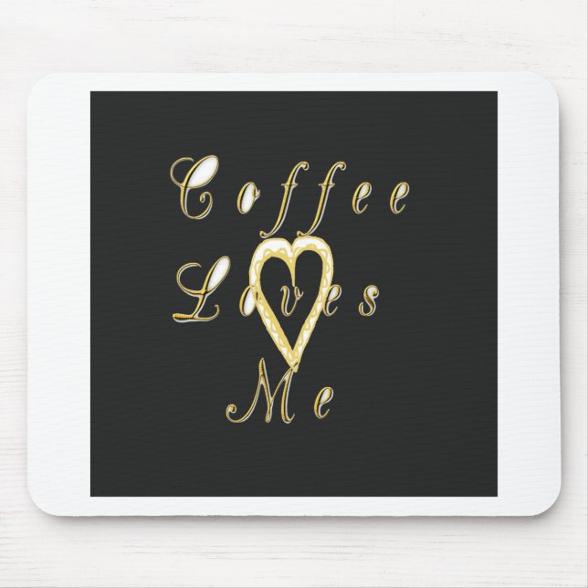 Kaffe kärlek mig. musmatta (Framsidan)