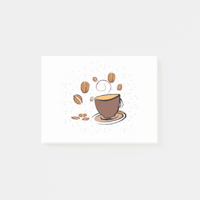 Kaffe Kärlek Post-it Block (Framsida)