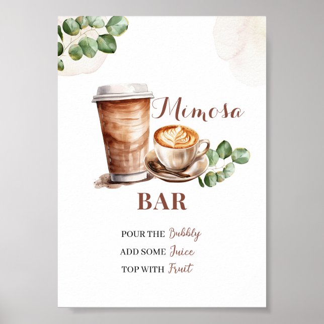 Kaffe Kärlek Poster Mimosa (Framsidan)