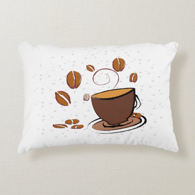 Kaffe Kärlek Prydnadskudde (Framsidan)