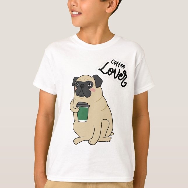 Kaffe Kärlek T Shirt (Framsida)