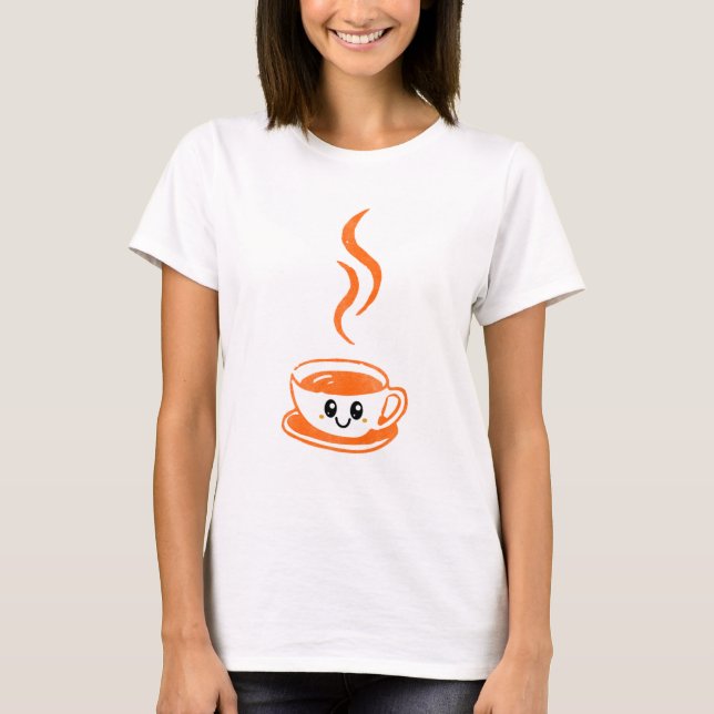 Kaffe kärlek t shirt (Framsida)