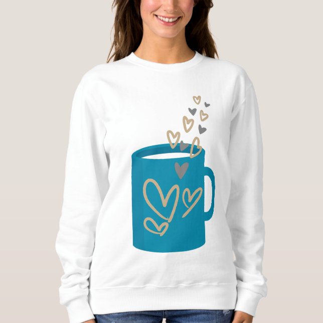 Kaffe kärlek t shirt (Framsida)