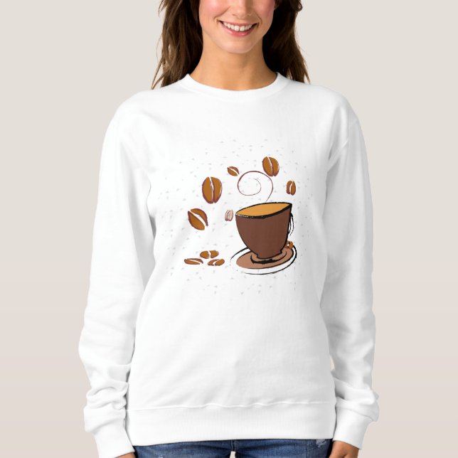 Kaffe Kärlek T Shirt (Framsida)