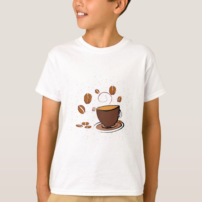 Kaffe Kärlek T Shirt (Framsida)