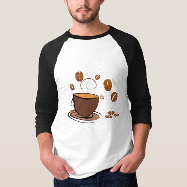 Kaffe Kärlek T Shirt (Framsida)